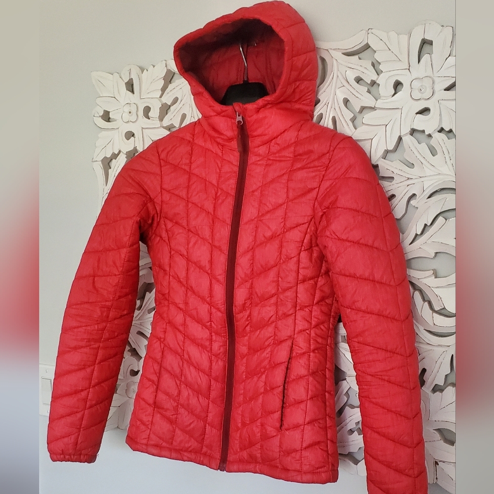 Women's Red Quilted Jacket